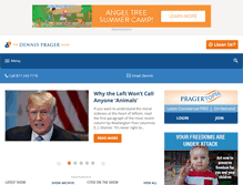 Tablet Screenshot of dennisprager.com